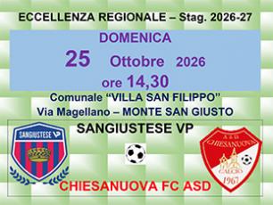 Sangiustese VP -  Chiesanuova FC