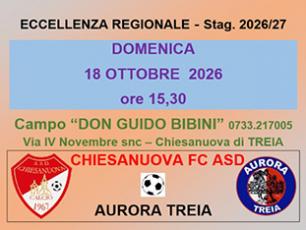 Chiesanuova FC - Aurora Treia