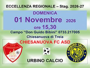 Chiesanuova FC - Urbino Calcio
